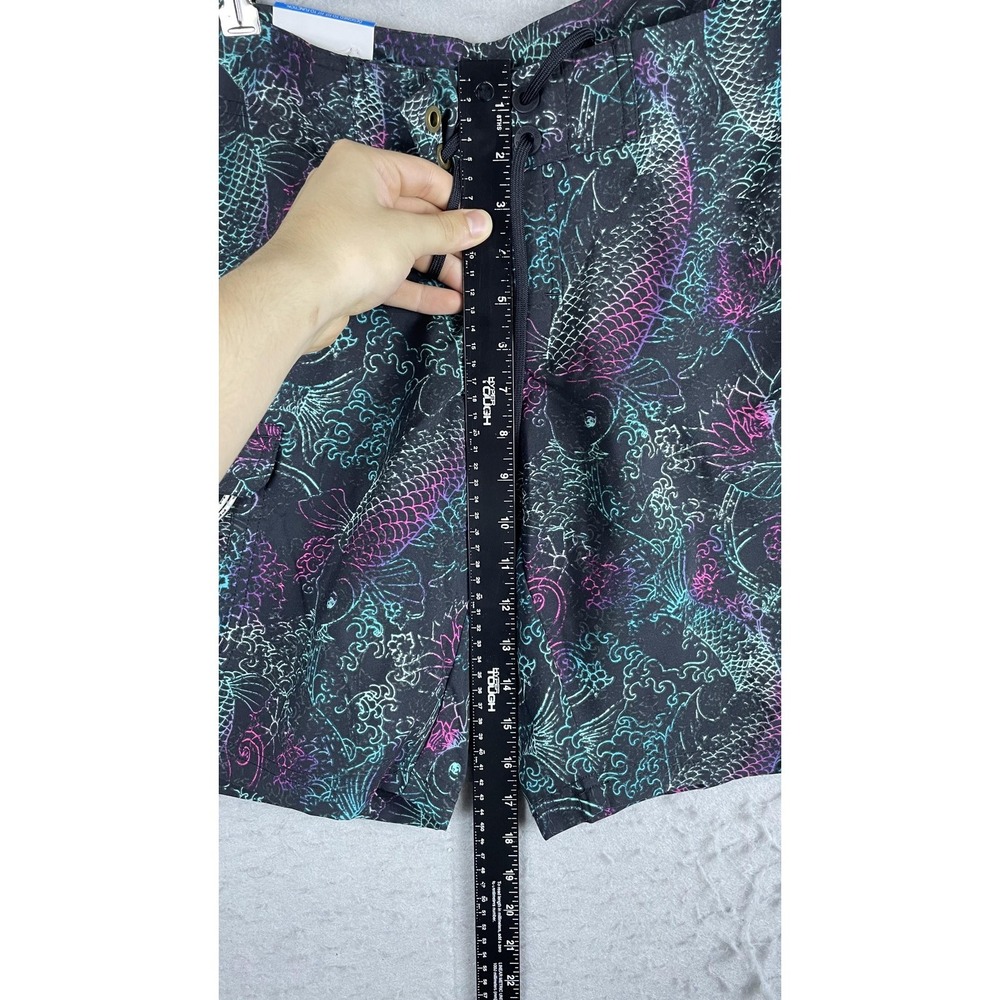 Columbia PFG Ravina Gardens Boardshort Womens 8 Black Koi Fish Omni-Shield - Picture 5 of 11